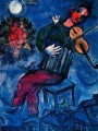 Le violoniste bleu contemporain de Marc Chagall